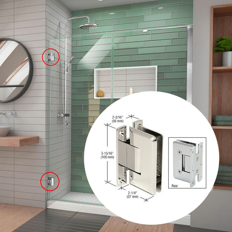 Modern Design Style Glass Door Pivot Hinge 90 Degree Opening with Chuangyiyuan Metal