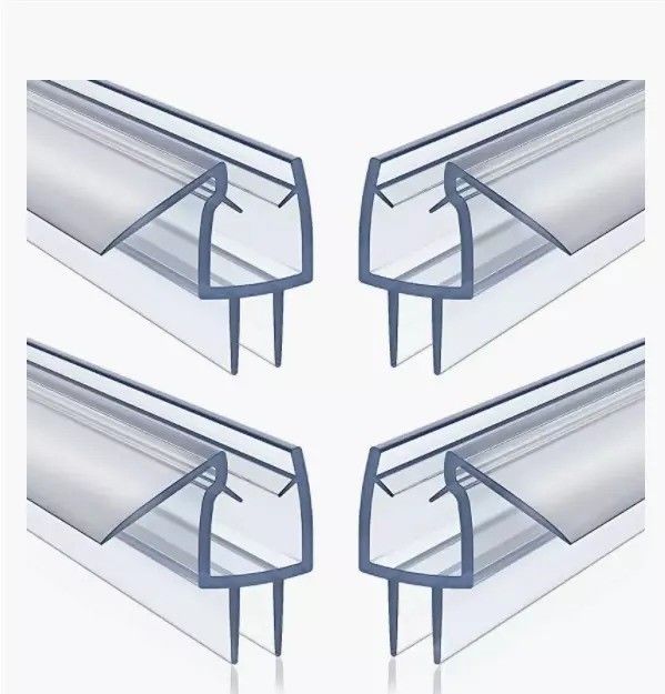 Long Lift Function PVC Plastic Shower Door Bottom Seal Strip for Modern Bathrooms
