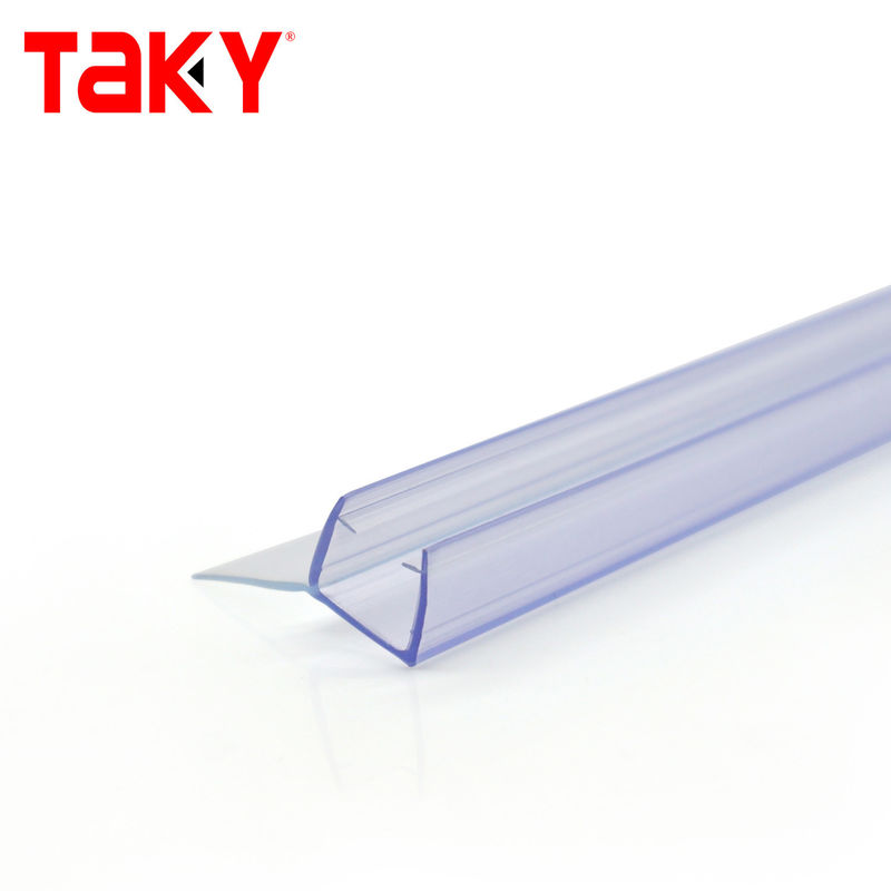 Transparent PVC Waterproof Seal Strips for Sliding Bathroom Glass Door 6-12mm Width