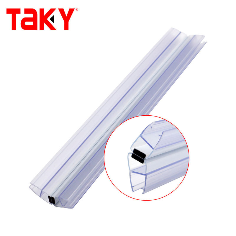 Waterproof PVC Seal Strip for 6mm-10mm Glass Shower Sliding Door Open Style Sliding