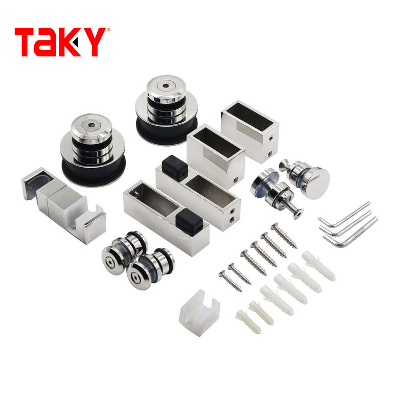 Stainless Steel Glass Sliding Door Accessories Square Type Durable and Budget-friendly