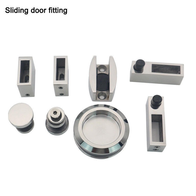 80-120kg Load Bearing Frameless Sliding Glass Door Hardware for Bathroom Accessories