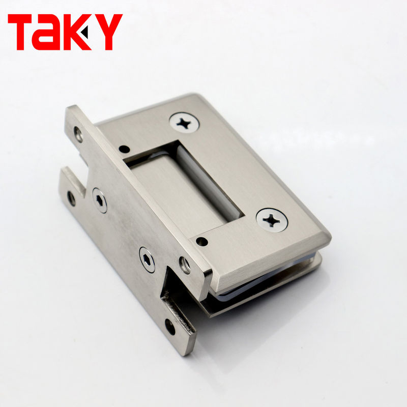 Stainless Steel Brass 90 Degree Wall Mount Offset Shower Glass Hinge for Square Appearance