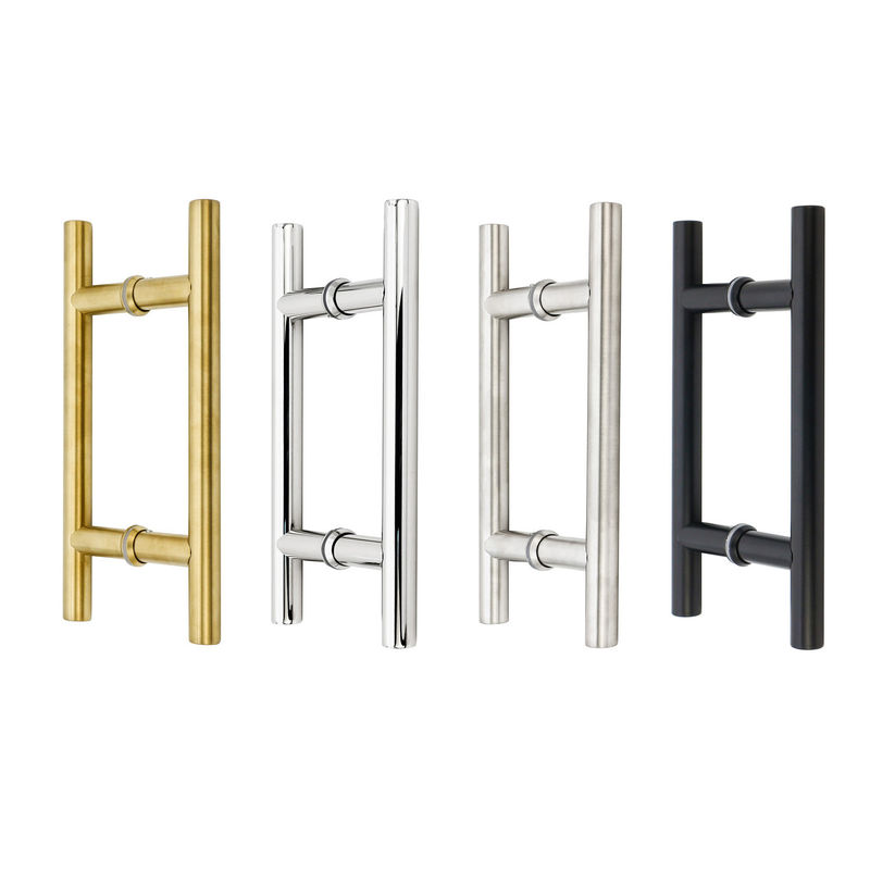 Stainless Steel 201 304 316 Polished Mirror Stain Black Gold Glass Steel Door Handle