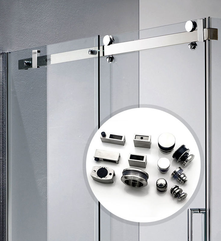 Hand Shower Back Jets Top Shower PSS Finish Sliding Door Hardware Set for Shower Room