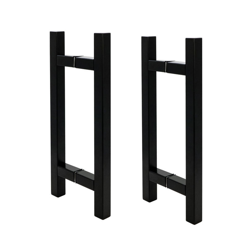 Custom 15x 25 Rectangular Tube Shower Sleek and Modern Matt Black Door Window Handles