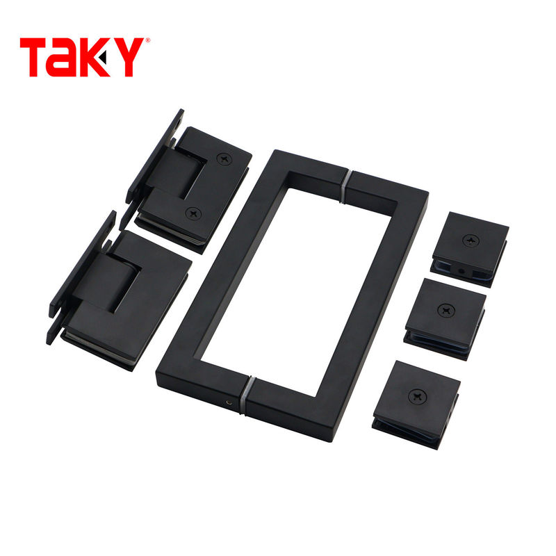 Glass Door Pull Handle Set For Door With Door Window Handles And Square Glass Clamps