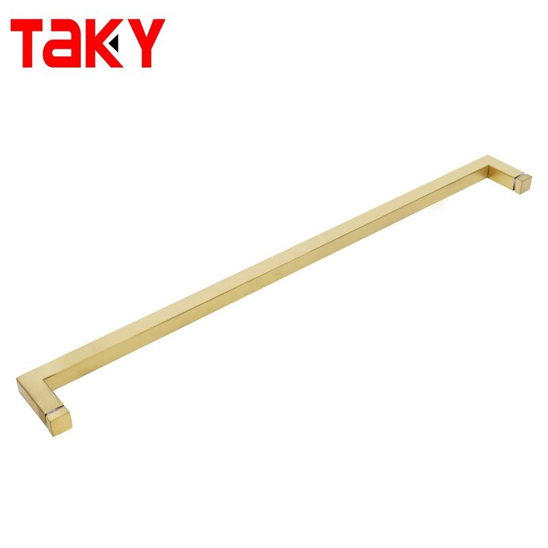 1.0mm Thickness Square Glass Pull Handle for Shower Door SS304 Corrosion Resistant