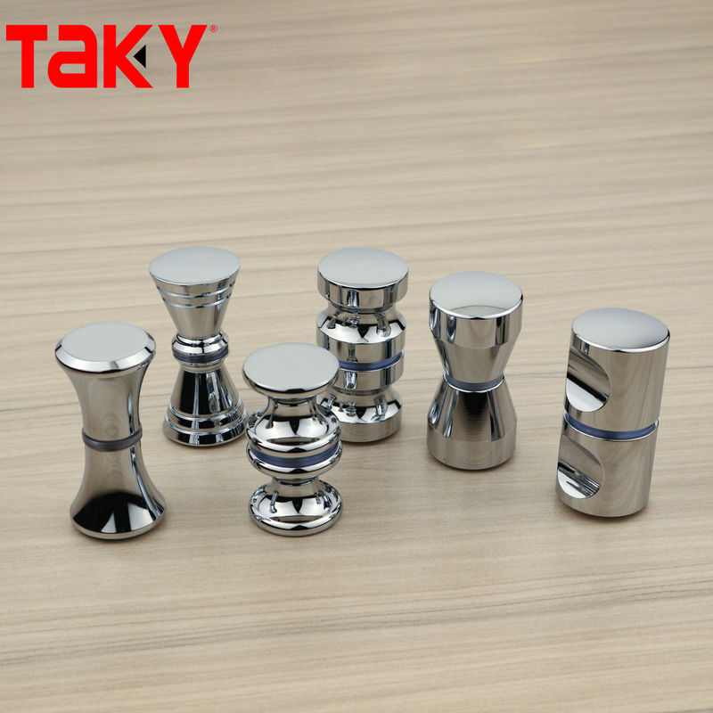 Modern Bathroom Hardware Brass Pull Glass Door Handle And Knob With Customized Design