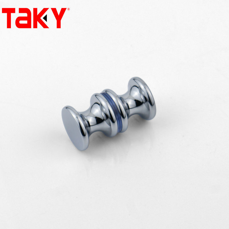 Customized Door Glass Shower Flush Round Door Knob Double Sided Bathroom Shower Door Handle