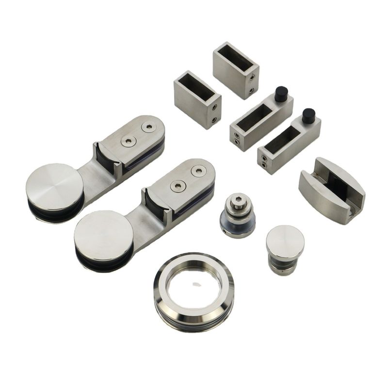 Glass Frameless Sliding Shower Door Hardware in Minimalist Design with 10mm Thickness