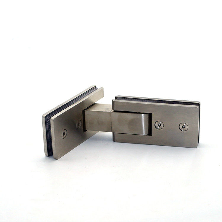 Glass Clamp Black Shower Door Hinge Long Life and Sleek Design for Bathrooms