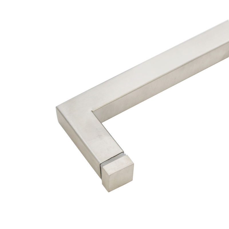 203*203mm Hotel Glass Sliding Door Long Black Pull Handle for Single Sided Shower Door