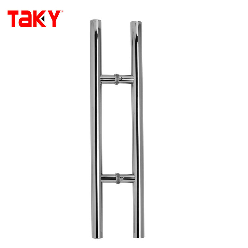 Door Window Handles Double Sided Sliding Glass Door Handle for Bathroom Steel Shower Room