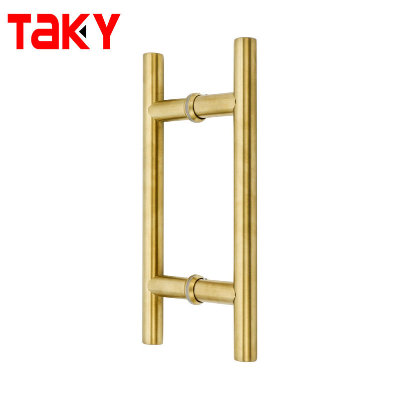 Factory direct sales sss shower glass door handle customized H-shaped glass door handle
