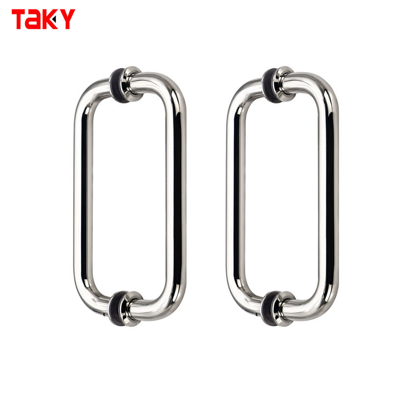 Hotel Bathroom Shower Glass Door Pull Handle Stainless Steel 304 Glass Door Handle