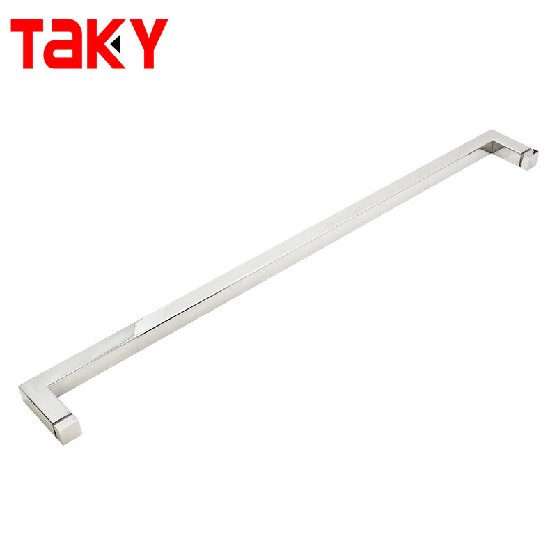 Stainless Steel Shower Room Glass Door Square Long Polished Sliding Glass Door Handle