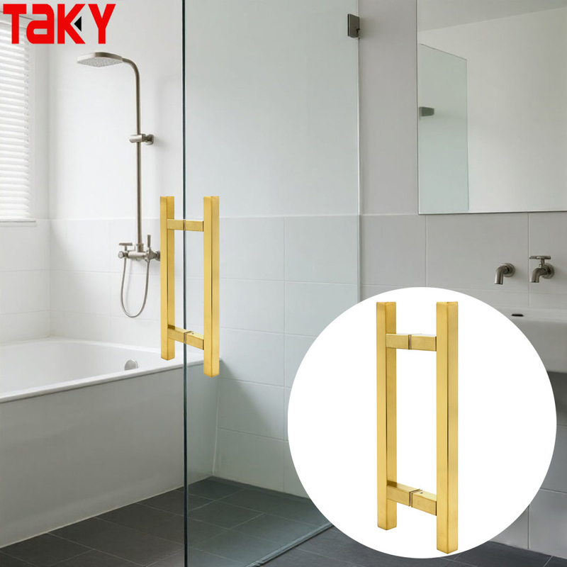 H Shape Stainless Steel Main Door Handles Long Golden Door Pull Handle