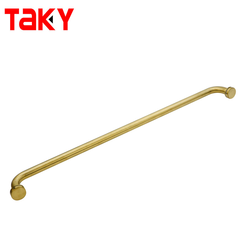 New Style Gold Towel Bar Single Sided Stainless Steel Shower Glass Door Handle