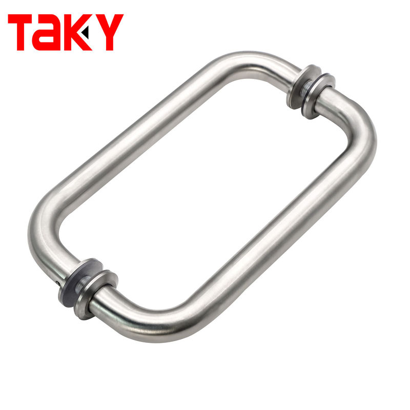 Hot Sale Round Glass Door Handle Stainless Steel Shower Handle Bathroom Sliding Glass Door Pull Handle
