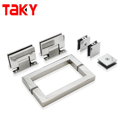 45KG Stainless Steel 90 Degree Glass Shower Hinge for Bathroom Glass Screen Long Life