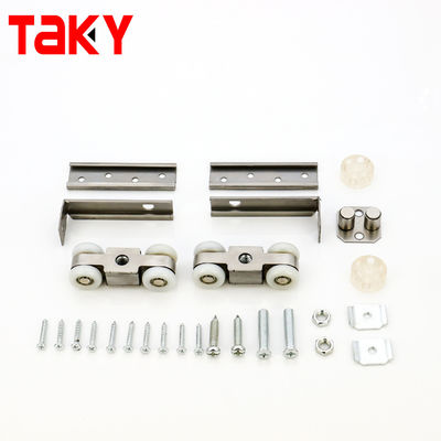Wardrobe Roller Sliding Door Hardware Wheel Rail and Roulettes with Silent Operation
