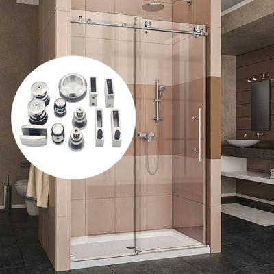 8-12 Thick Safe Glass Hardware Glass System Set Bathroom Accessories Sliding Door Kit