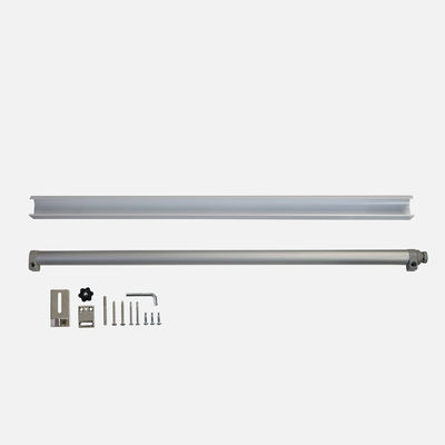 Good price 30-80kg Silver Printing Frameless Glass Sliding Door Automatic Closer Pneumatic Slide Back online