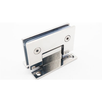 304 Stainless Steel Glass to Wall Hardware Shower Hinge Silver Coating Wall Mount