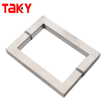 TK-H002 OEM/ODM Stainless Steel Glass Handle for Glass Doors Back to Back Square Tube