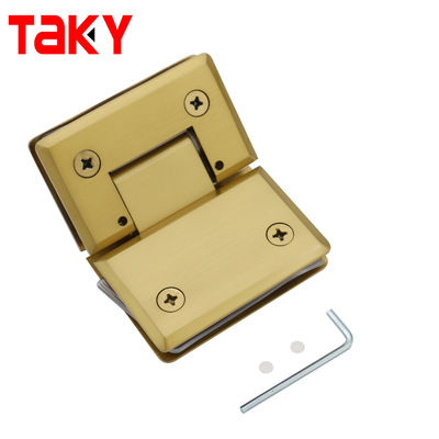 Sliver/Black 135 Degree Glass to Glass Shower Hinge with Stainless Steel Construction