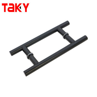 Good price China Manufacturer H Type Black Stainless Steel 304 shower Glass Door Pull handles online