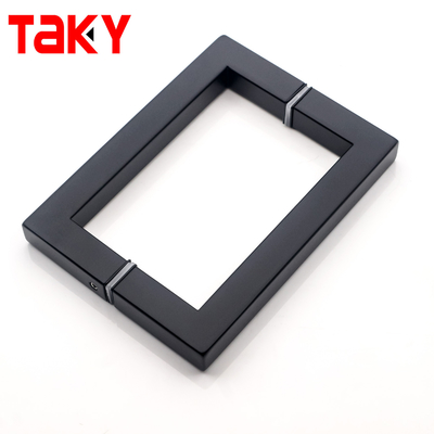 Matte Black Square Shower Glass Door Handle SS304