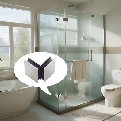 304 Stainless Steel 90 Degree Frameless Glass Corner Clamp