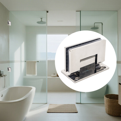 Frameless Shower Door Hinge for 8-12mm Glass 90 Degree Wall Mount