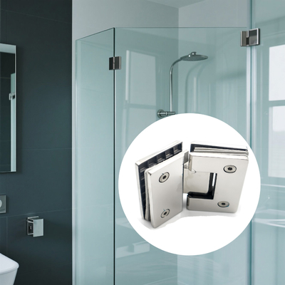 Shower Door 135 Degree Square Glass Screen Hinge Self Closing Hinge