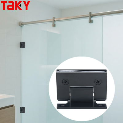 Modern Shower Door Connected Frame 90 Degree Black Stainless Steel Glass Door Hinge