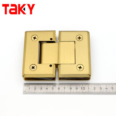 180 Degree Gold Bathroom Glass Clamp Frameless Shower Glass Door Hinges