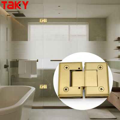 Satinless steel 180 Degree Glass to Glass Hinge Mount Shower Glass Door Hinge