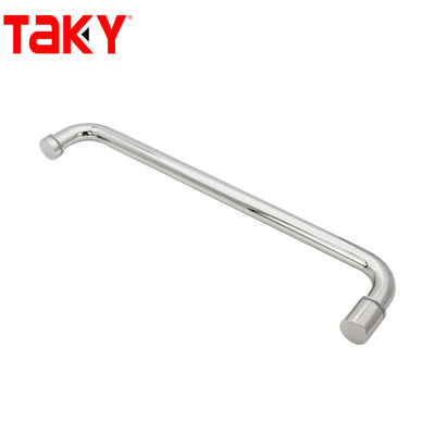 Europe Style Stainless Steel Shower Glass Door towel bar Single Sided Push Handle
