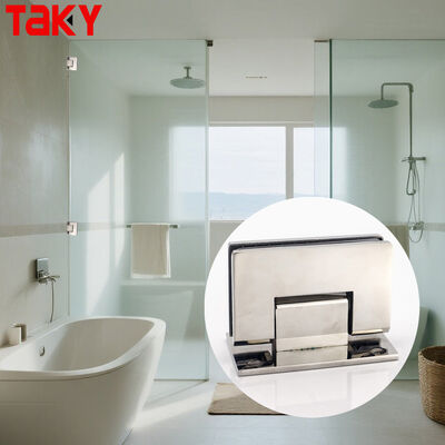 90 Degree Wall Mount Stainless Steel Glass Shower Hinge for 8-12mm Glass Door Hinge