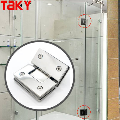 Stainless Steel Glass to Glass Hinge Shower Screen Hinge 135 Degree Glass Door Hinge