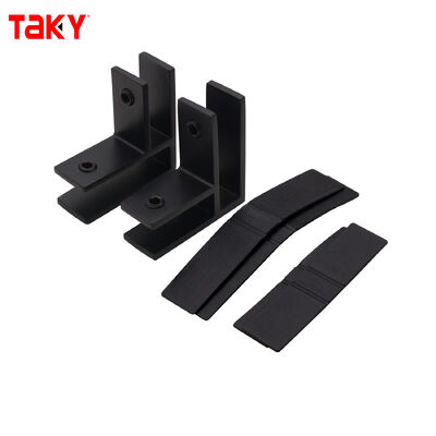 Stainless Steel 316 F Shape Glass Door Connector for 8-12mm Glass with Modern Frameless Design