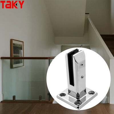 Stainless Steel 316 Frameless Glass Railing Clamp for 8-12mm Glass Thickness