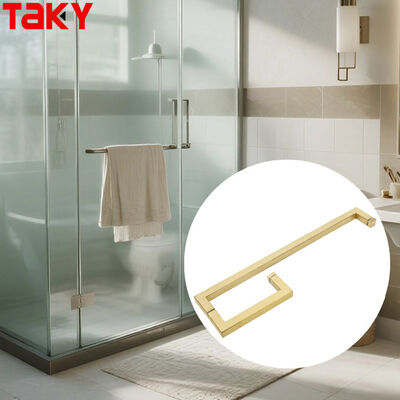 304 Stainless Steel Modern Design Shower Glass Door Handle with Polished Brushed Nickel Black Finish