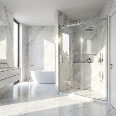 Manufactured Stainless Steel Shower Door Sliding Rollers Glass Sliding Bathroom Door Hardware