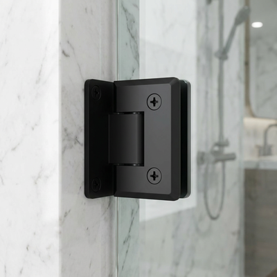 Manufacturer American Style Black 90 Degree Solid Frameless Soft Closing Shower Door Hinge