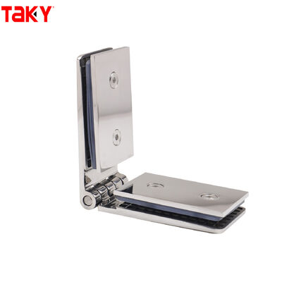 Wholesale Glass Door Hinge Stainless Steel Bathroom Clip 180 Degree Shower Room Hinge