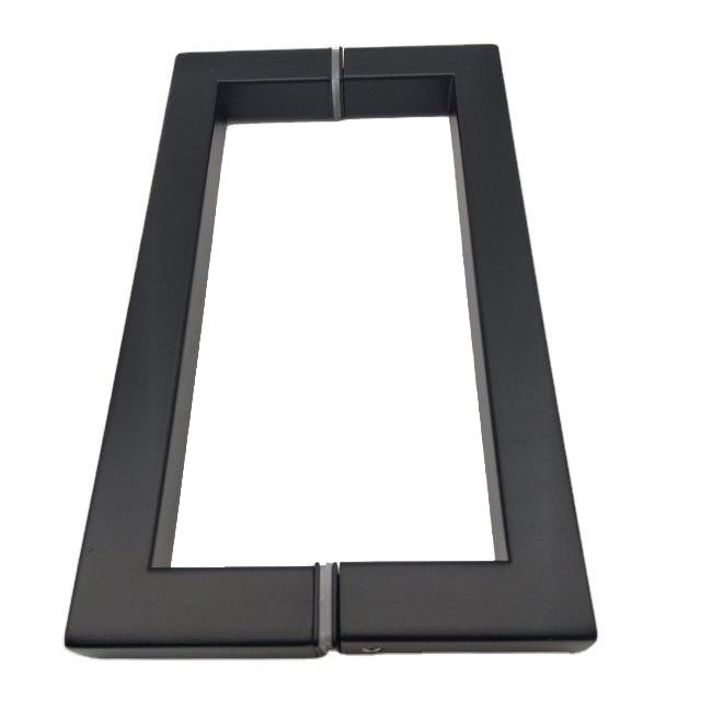 Polished Chrome Finish Stainless Steel Square Pivot Glass Door Handle with and Sample 5