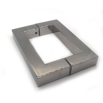 Polished Chrome Finish Stainless Steel Square Pivot Glass Door Handle with and Sample 6